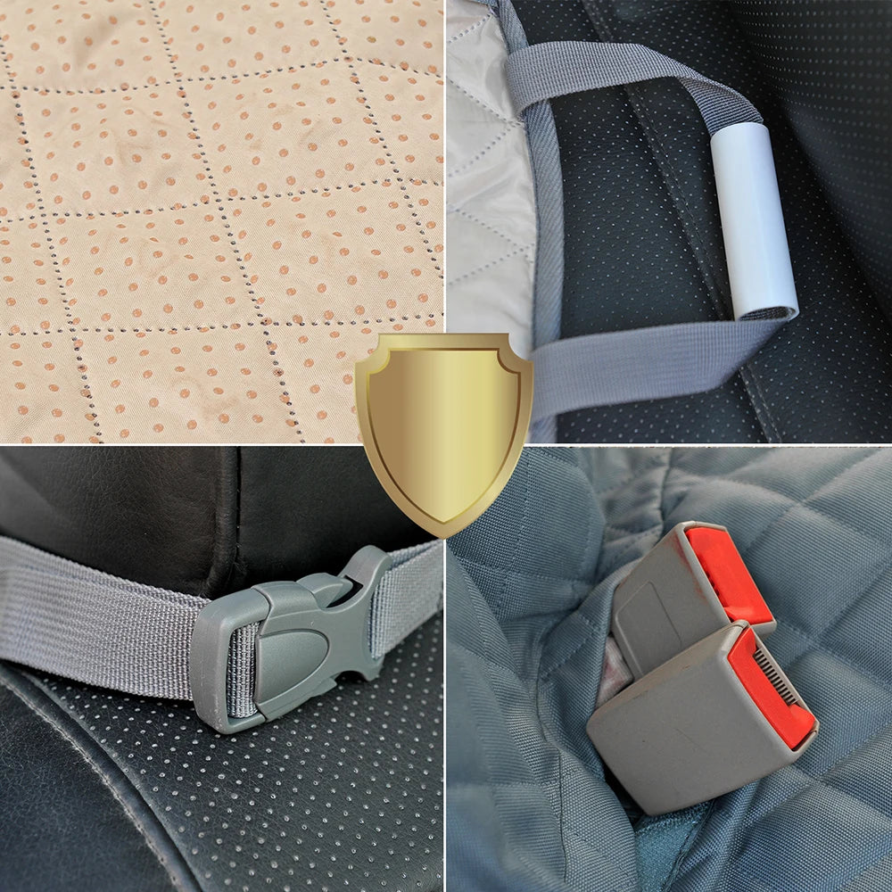 Petravel Dog Car Seat Cover Waterproof Pet Travel Hammock Rear Seat Protector Mat Safety Carrier for Dogs
