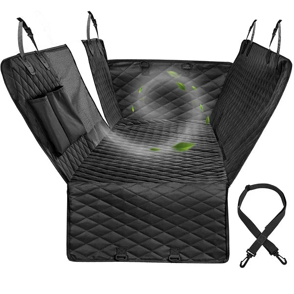 Petravel Dog Car Seat Cover Waterproof Pet Travel Hammock Rear Seat Protector Mat Safety Carrier for Dogs