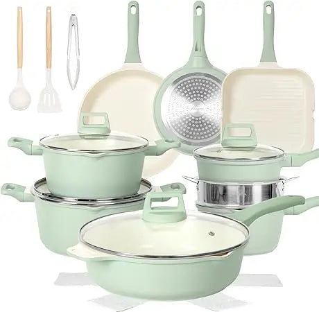 23 Piece Nonstick Cookware Set Casseroles And Pans