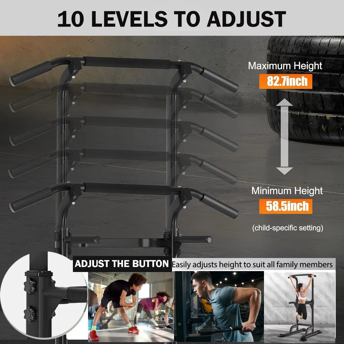 Twister.CK Multifunctional Horizontal Bar Pull Up Rack