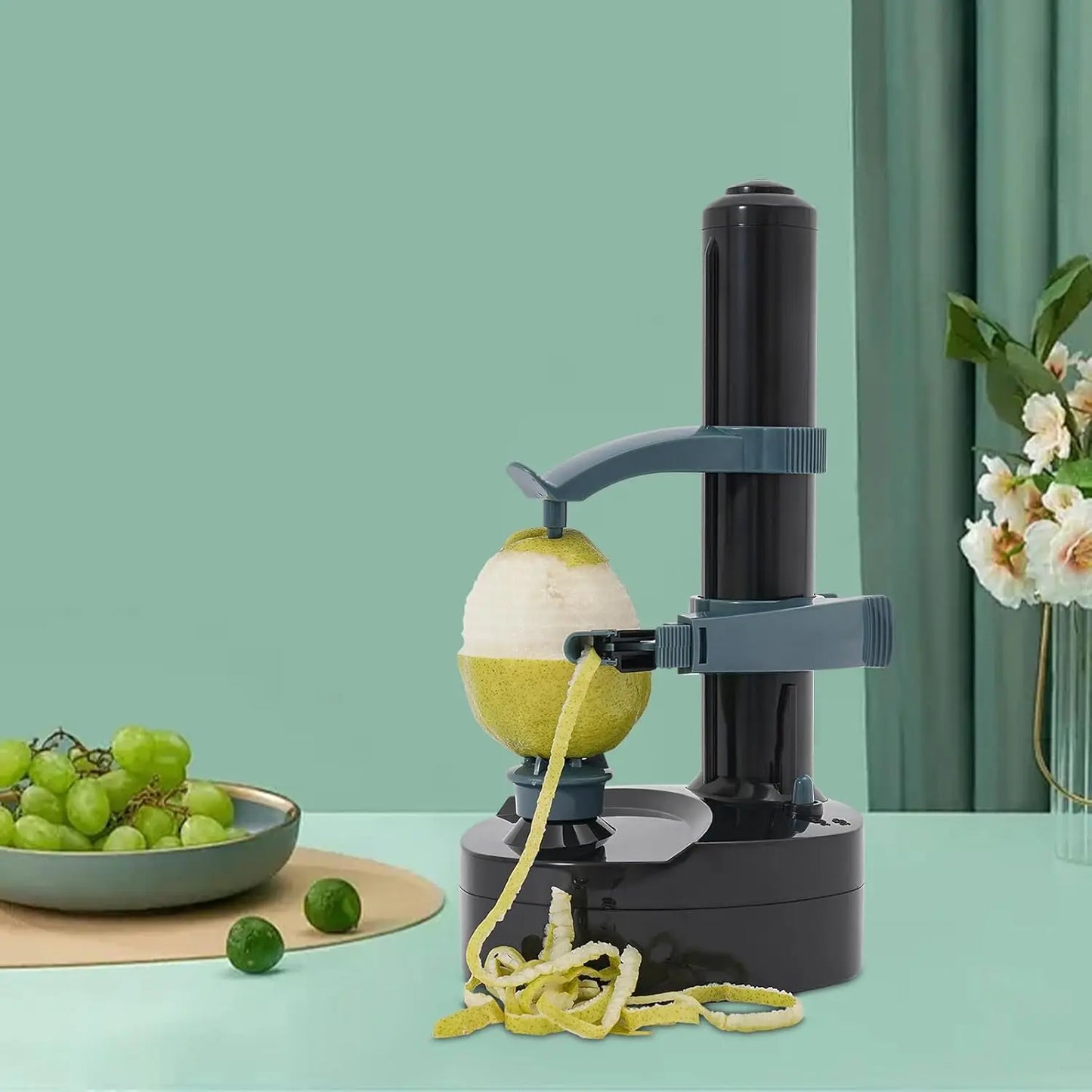 Electric Potato Peeler Fruit Peeler Machine Kitchen Peeling Tool Electric Rotato Express Black