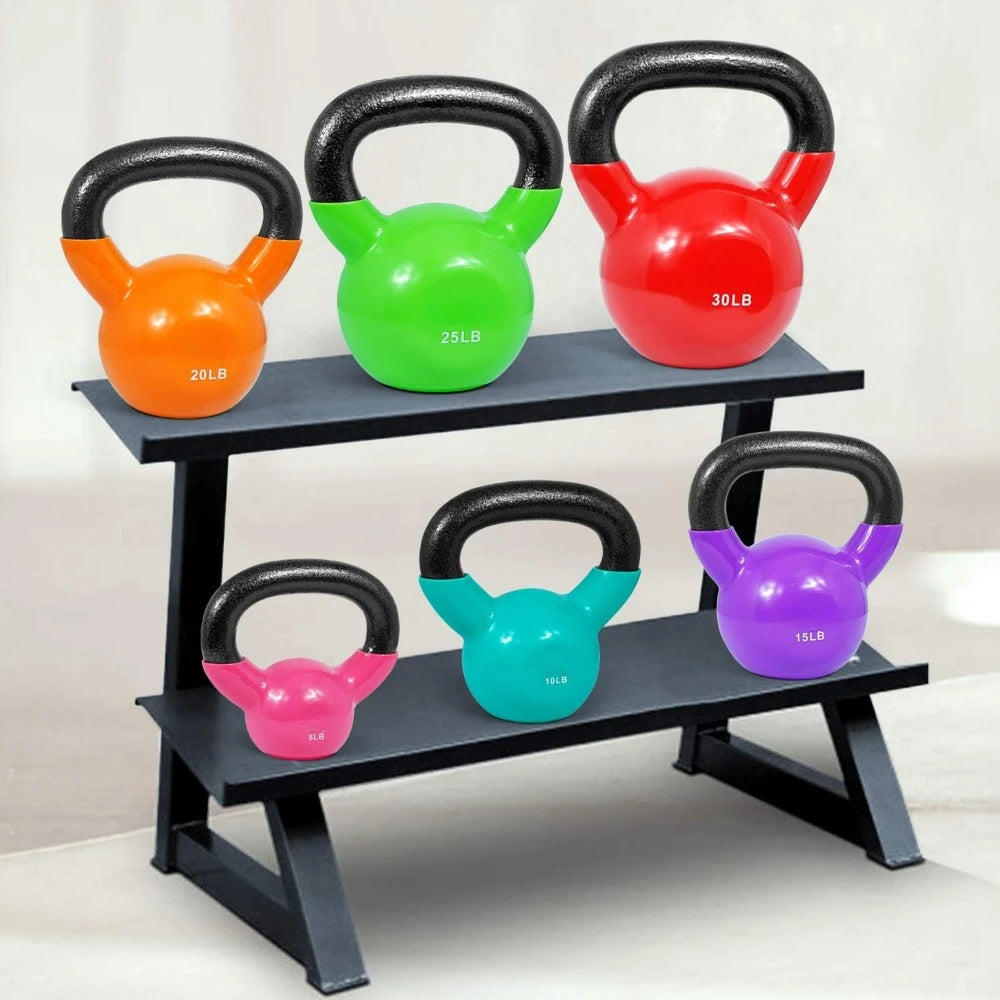 Kettlebell Set for Full Body Exercise Equipment Push Ups Grip Strength Training Dumbbell Weightlifting
