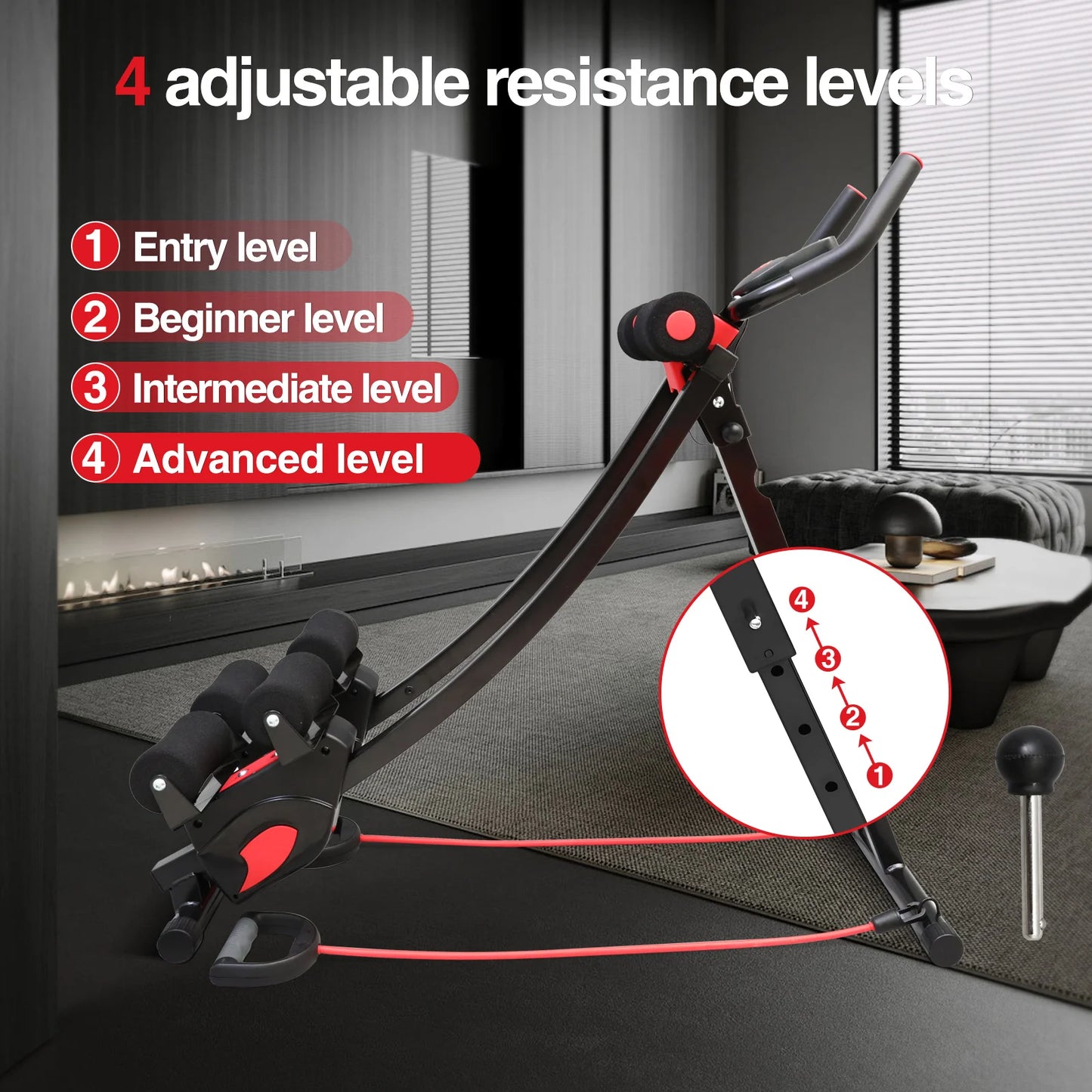Function Dual Track Ab Machine Ab Cruncher Home Gym