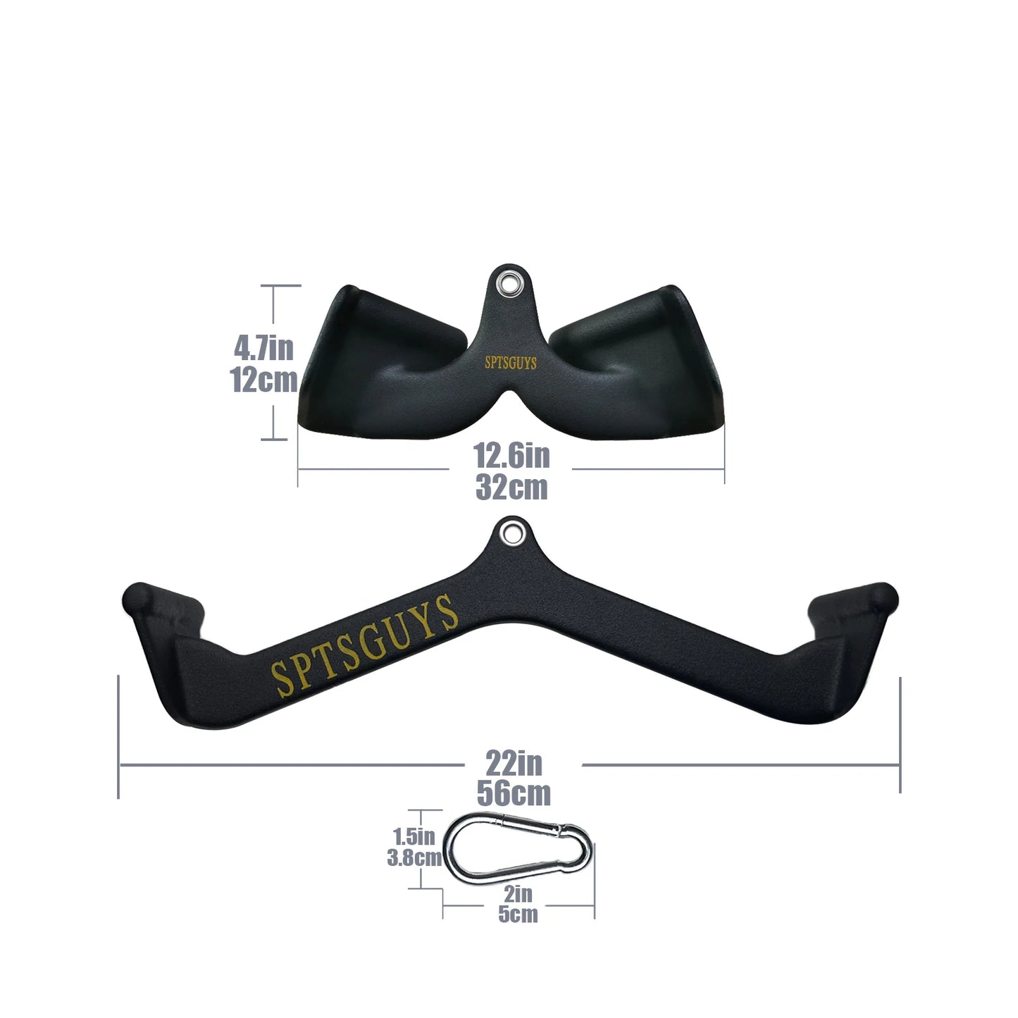 MARSAFIT Lat Pulldown Bar For Cable Pulley System Back