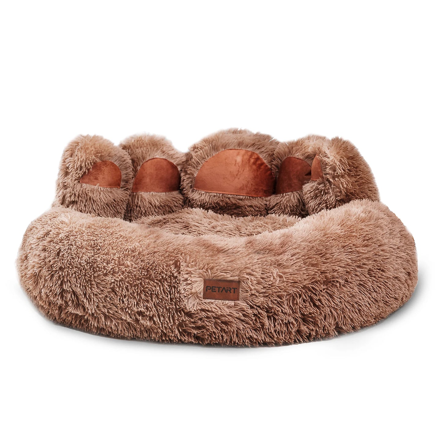 Cozy Comfy Paw Shape Dog Bed Warm Cushion for Fluffy Pets Deep Sleeping Thickened Mat