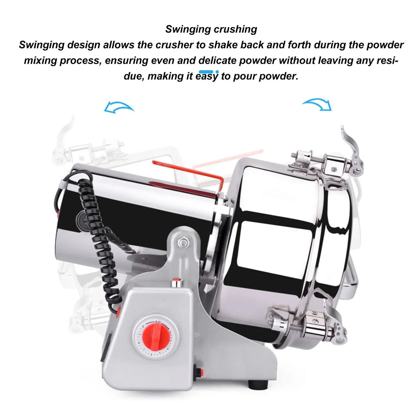1000g Electric Grinding Machine High Speed Swing Commercial Grain Mill Grinder for Spices Coffee Beans Seasonings Rice
