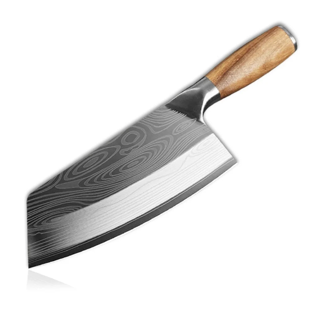 Zeng Damascus Cleaver Knife Stainless Steel Chef Knife