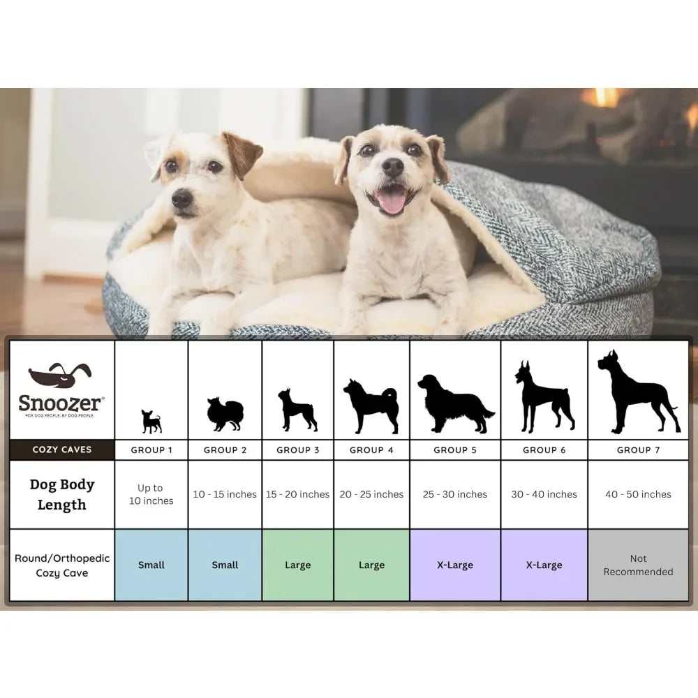 GUANGBAI Luxury Microsuede Cozy Cave Pet Bed Durable Cover