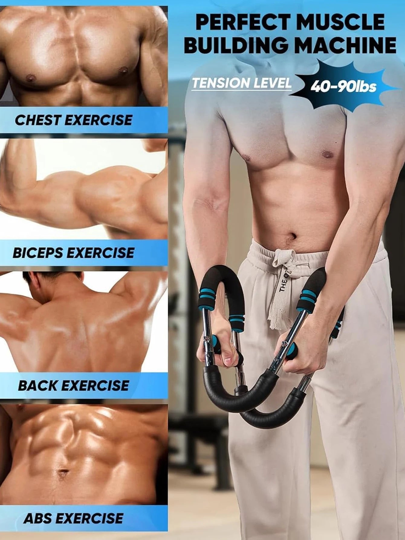 Ultimate Arm Trainer Chest Expander Shoulder Workout Kit