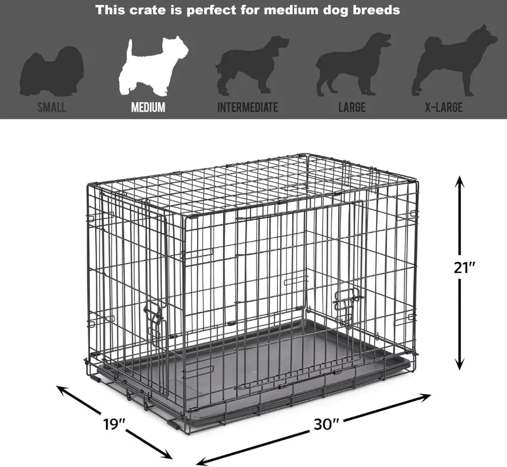 High Concerned Chemical Dog Crate Folding Metal Security