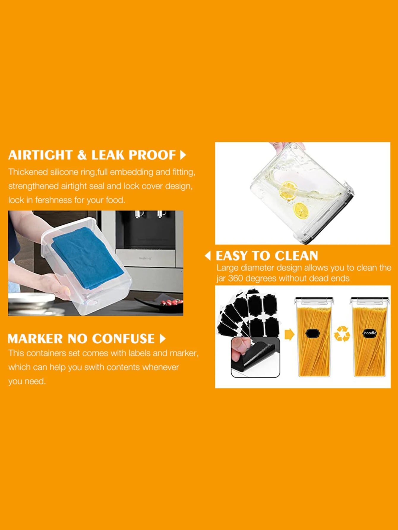 Airtight Food Storage Containers With Lids For Pantry