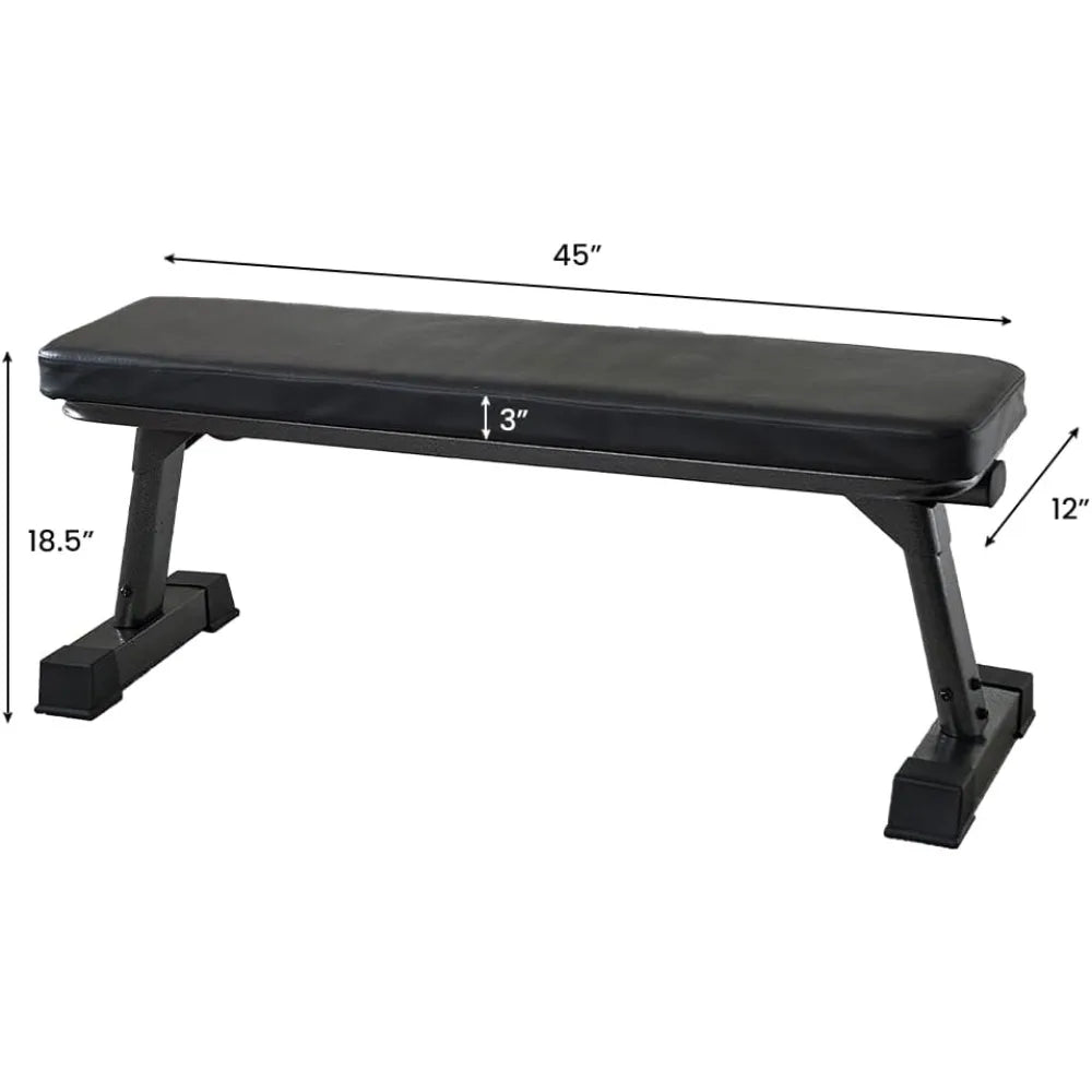 Gym Quality Foldable Supine Board Multi-Purpose Weight Training and Ab Exercises Free PDF Workout Chart Included