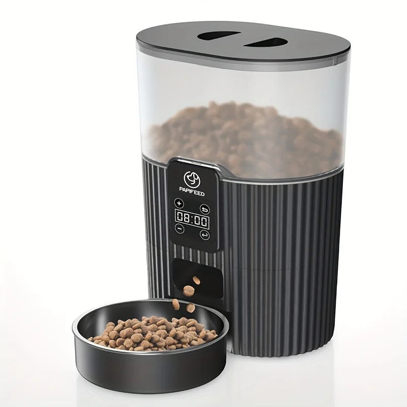 PAPIFEED Smart Automatic Cat And Dog Feeder With WiFi Remote Control And LCD Display