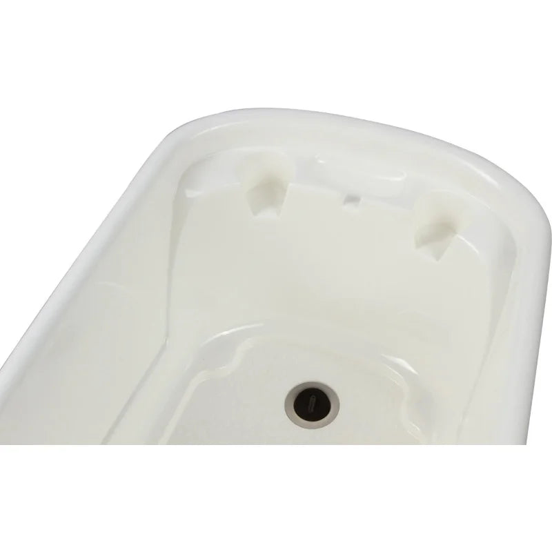 Home Pet Dog Cat Portable Bath Tub White 37.5 Inch by 19.5 Inch by 35.5 Inch Pet Supplies