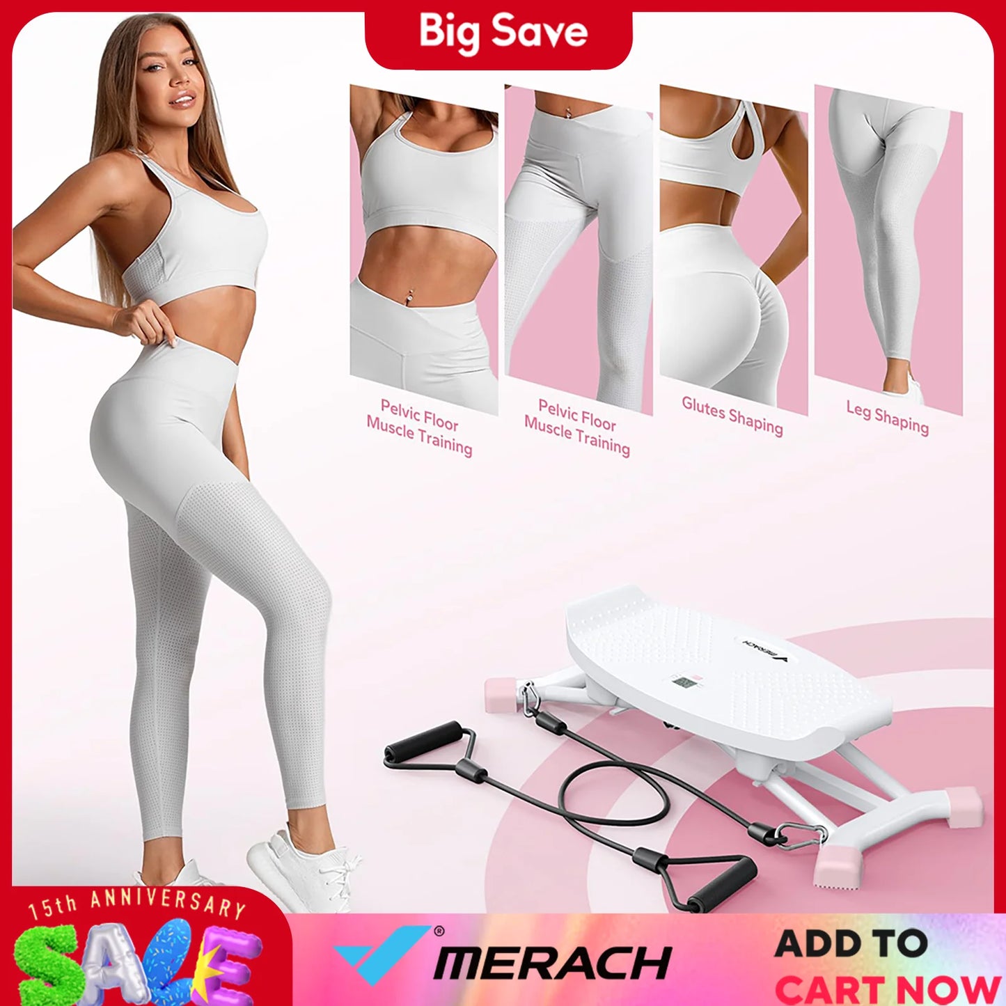 MERACH Ski Machine Simulated Ski Training Full Body Cardio