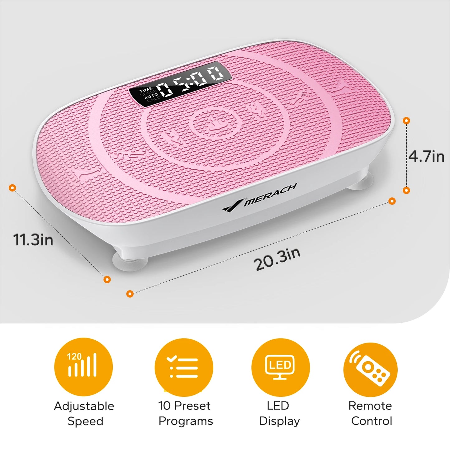 MERACH Vibration Plate Exercise Machine Full Body Workout