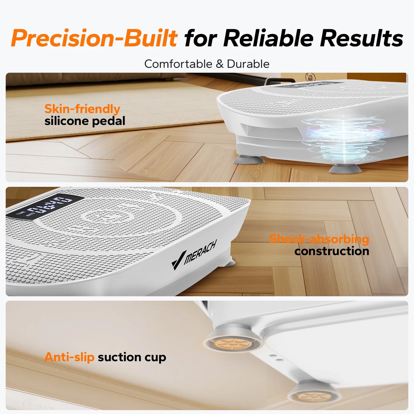 MERACH Vibration Plate Exercise Machine Full Body Workout