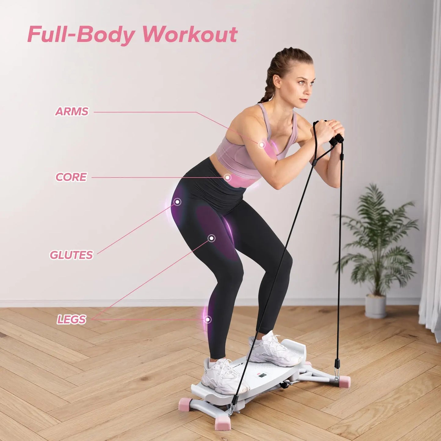 MERACH Ski Machine Simulated Ski Training Full Body Cardio