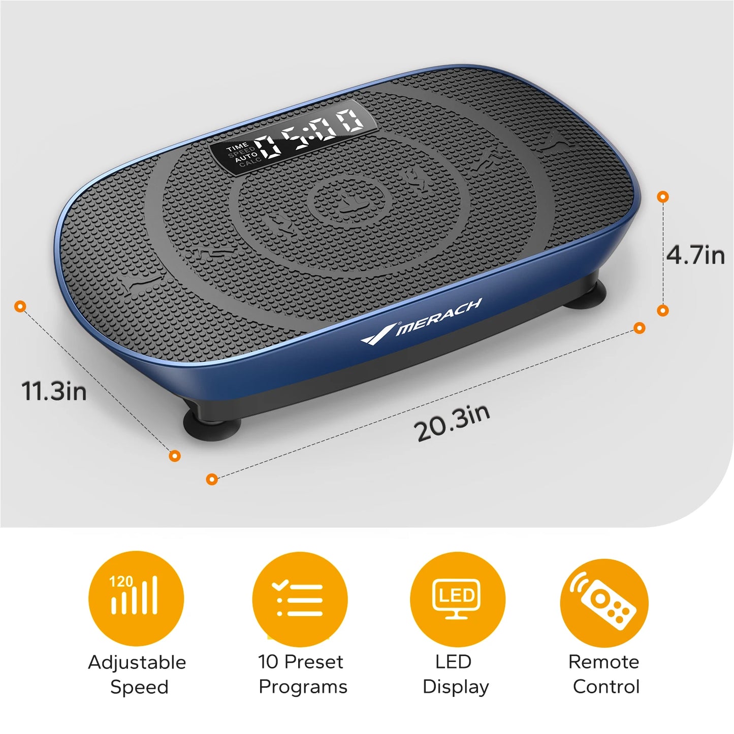 MERACH Vibration Plate Exercise Machine Full Body Workout