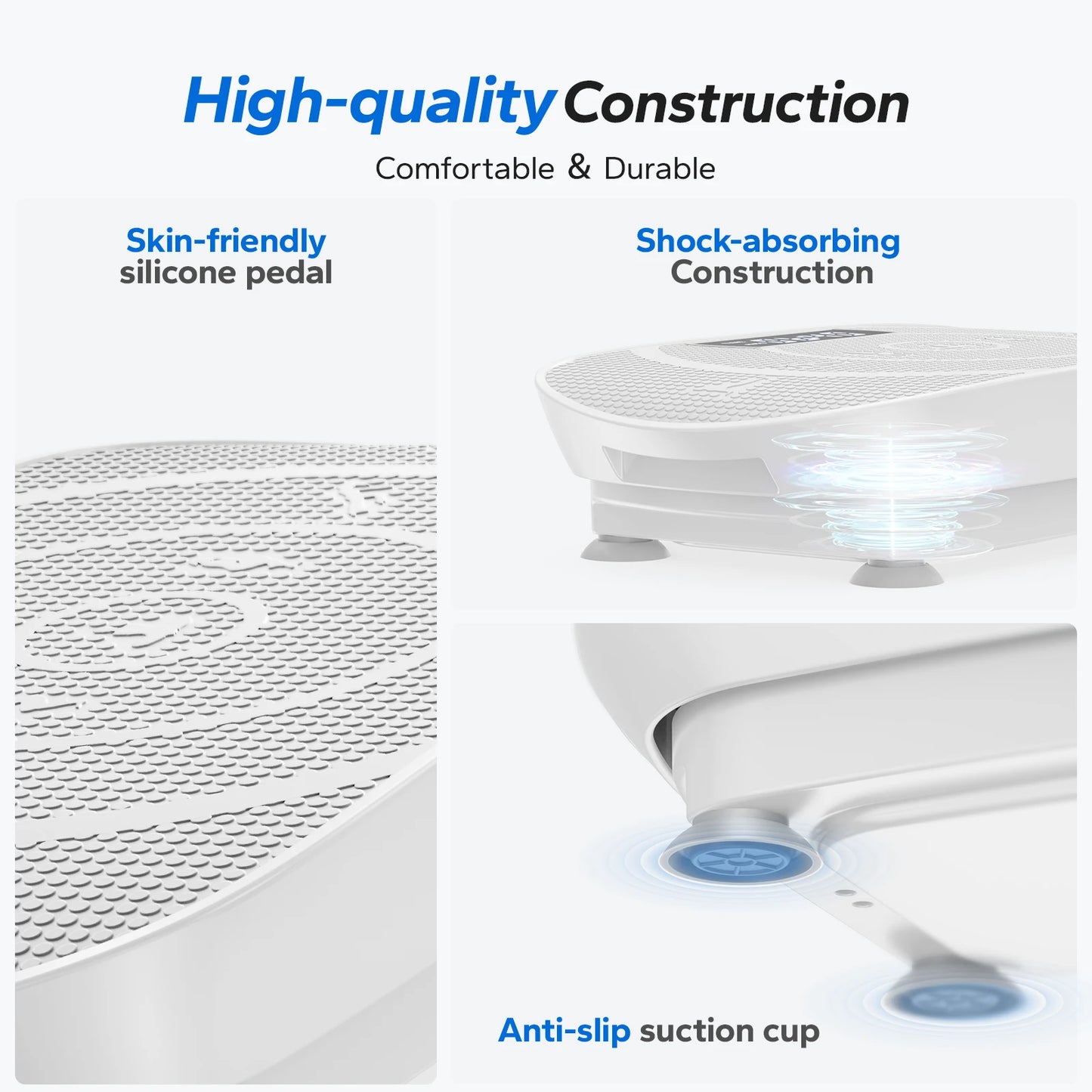 Merach Vibration Plate Exercise Machine Whole Body Workout Power Vibrate Fitness Platform for Weight Loss and Shaping