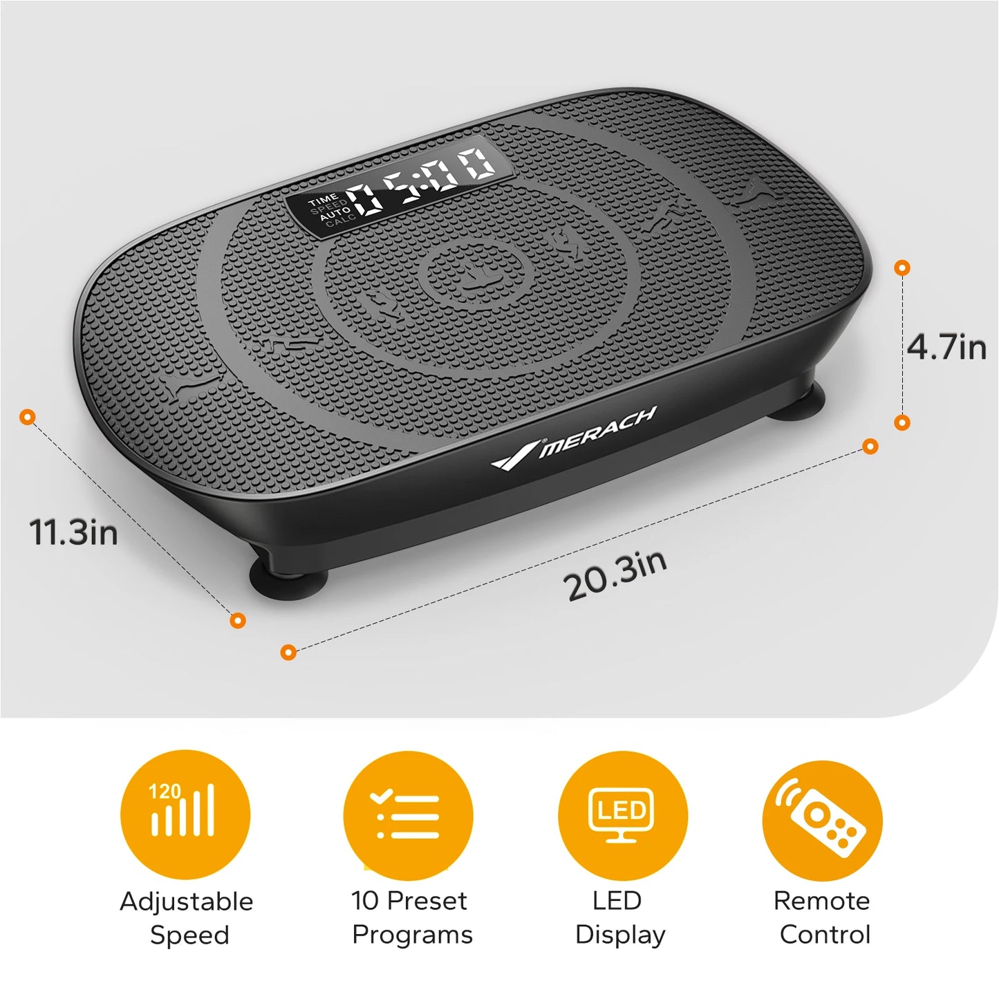 MERACH Vibration Plate Exercise Machine Full Body Workout