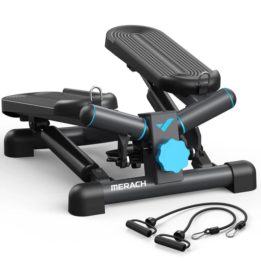 MERACH Mini Stepper With Resistance Band 330Lbs Capacity