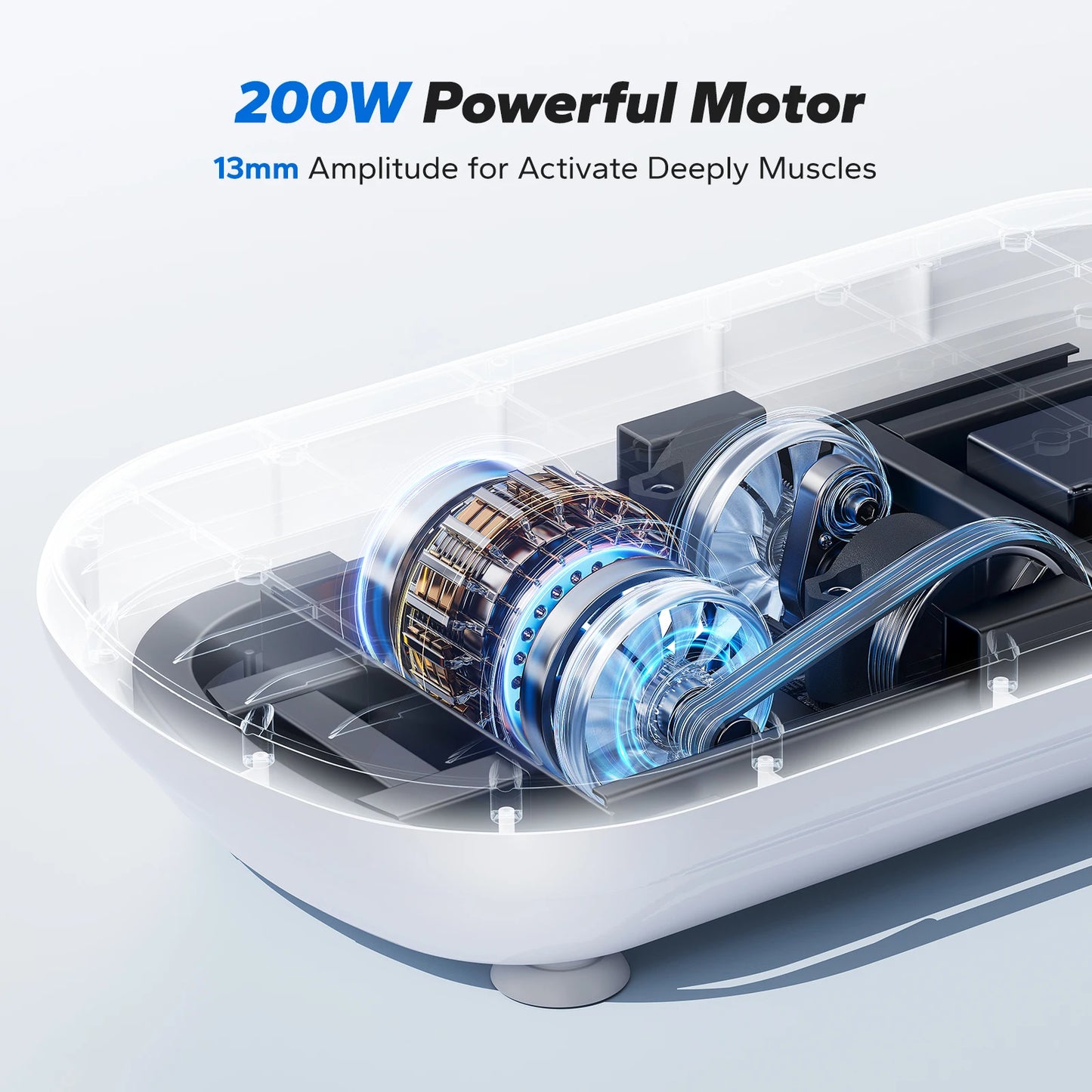 Merach Vibration Plate Exercise Machine Bluetooth Silicone Pedal Automatic Sensing Lymphatic Drainage Weight Loss Fitness