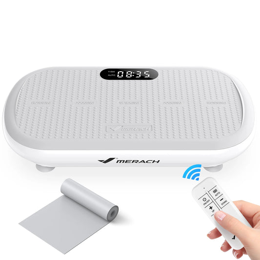 Merach Vibration Plate Exercise Machine Bluetooth Silicone Pedal Automatic Sensing Lymphatic Drainage Weight Loss Fitness