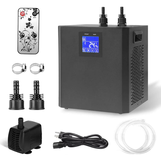 Aquarium Chiller One Third HP With Remote Control Pump Tanks