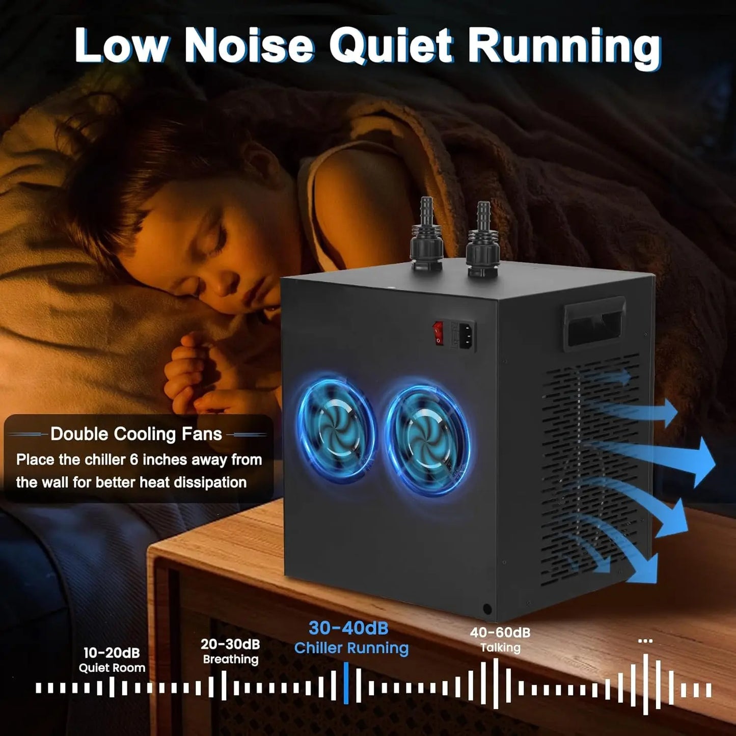 Aquarium Chiller One Third HP With Remote Control Pump Tanks