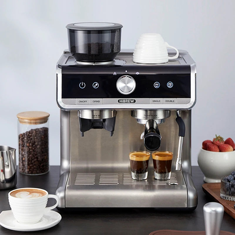 HiBREW Barista Pro 20 Bar Bean to Espresso Coffee Machine with Full Kit for Cafe Hotel Restaurant