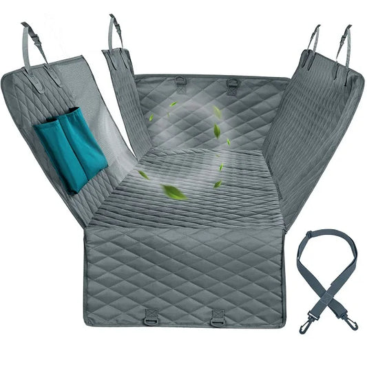 Petravel Dog Car Seat Cover Waterproof Pet Travel Hammock Rear Seat Protector Mat Safety Carrier for Dogs