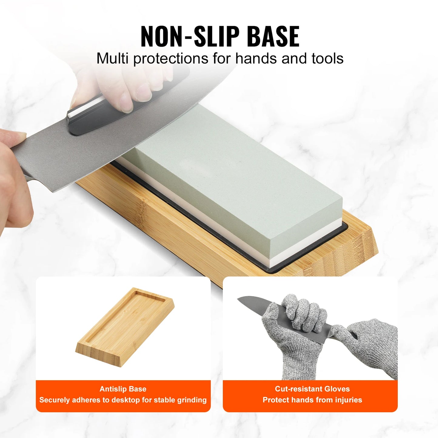 VEVOR Professional Knife Sharpener Kit with 12 Whetstones Fixed Angle Sharpening System for All Knives
