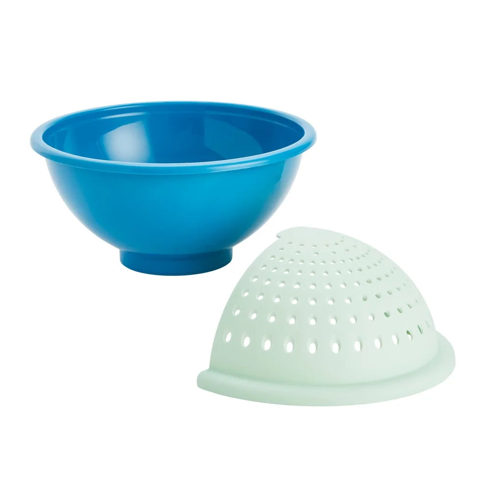 Feature Premium Non Slip Collapsible Colander Strainer Nesting Kitchen StorageSolution