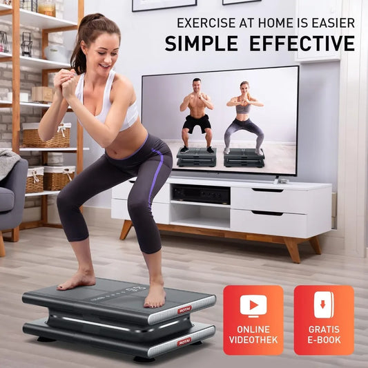 Vibration Plate Fitness Platform Home and Gym Exercise Machine for Weight Loss Toning and Wellness