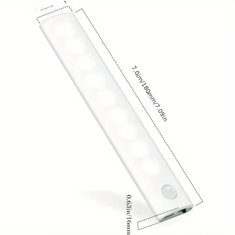 Under Cabinet Motion Sensor Rechargeable LED Lights 1/3/5/6 Packs for Closet Kitchen Bathroom