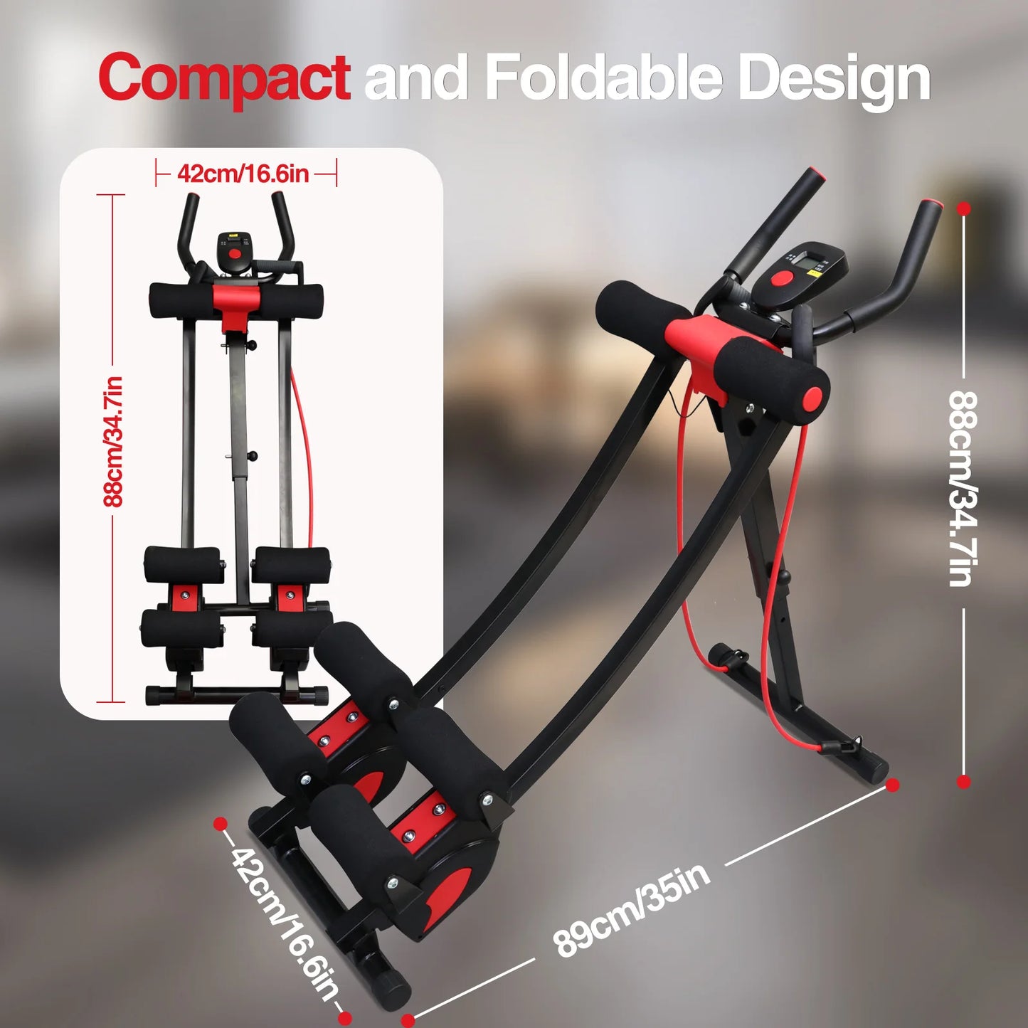 Function Dual Track Ab Machine Ab Cruncher Home Gym