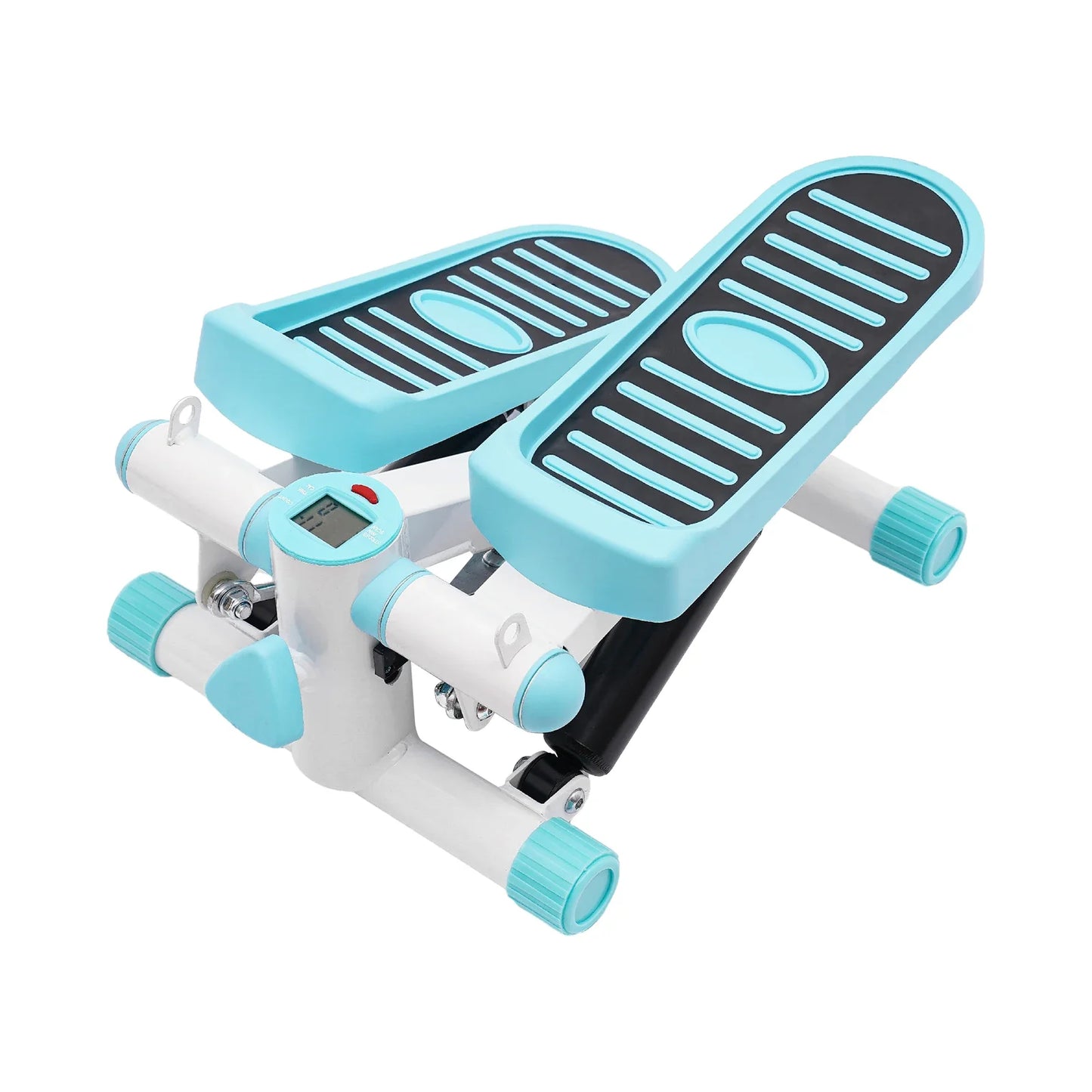 Portable Fitness Stepper Exercise Machine with Resistance Bands for Home Office Gym Workout Blue