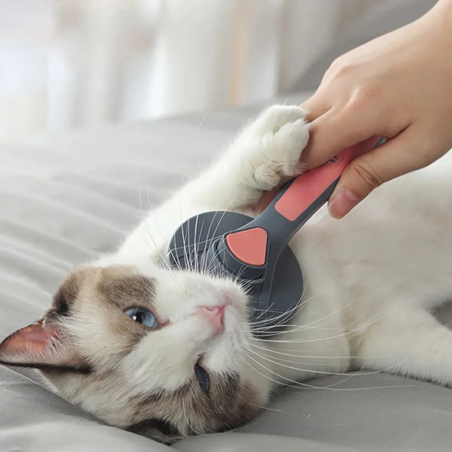 Self Cleaning Cat And Dog Hair Remover Slicker Brush