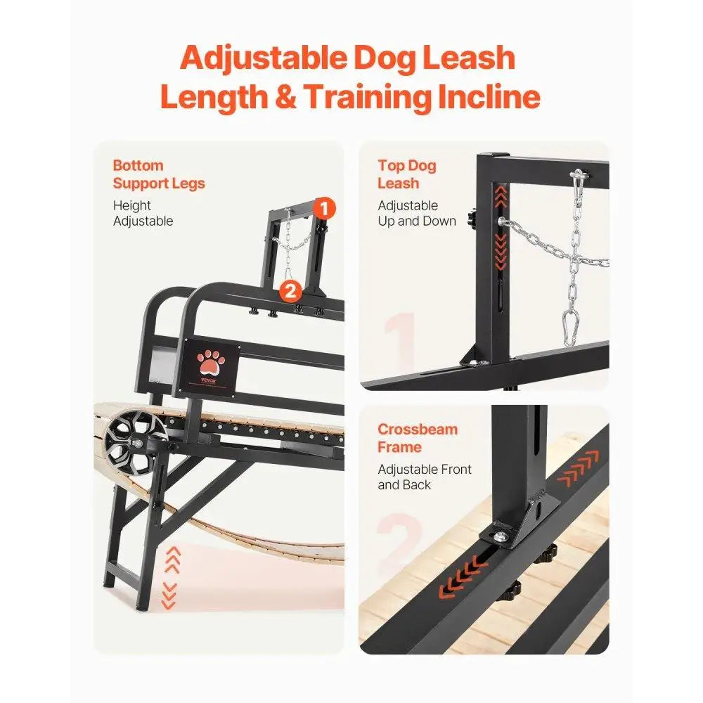 Heavy Duty Dog Treadmill for Medium Dogs Indoor Pet Exercise Machine Adjustable for Home Use