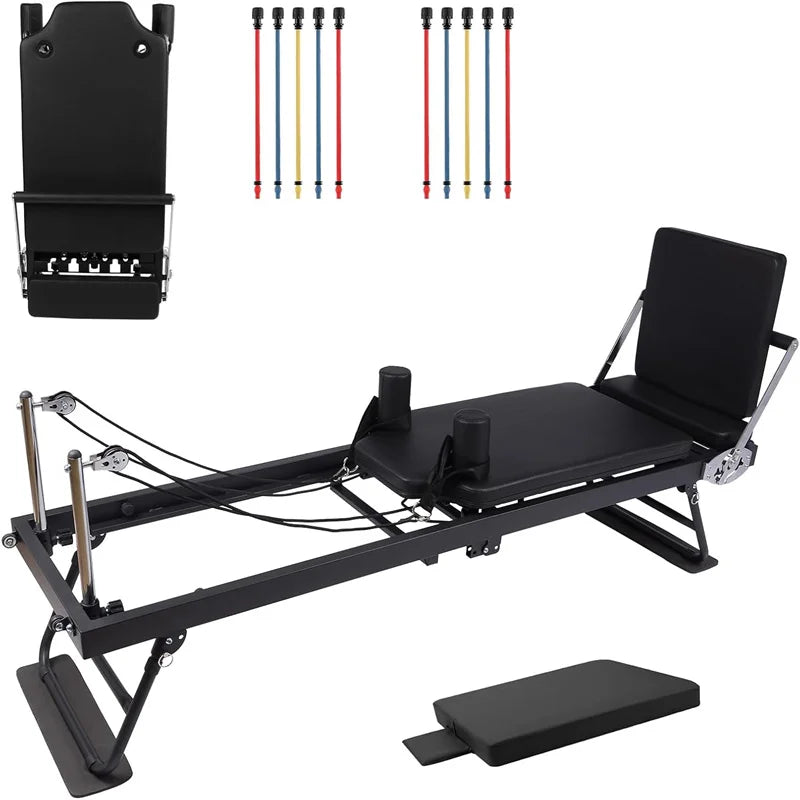 Hign-concerned Pilates Reformer Machine Foldable Home Gym