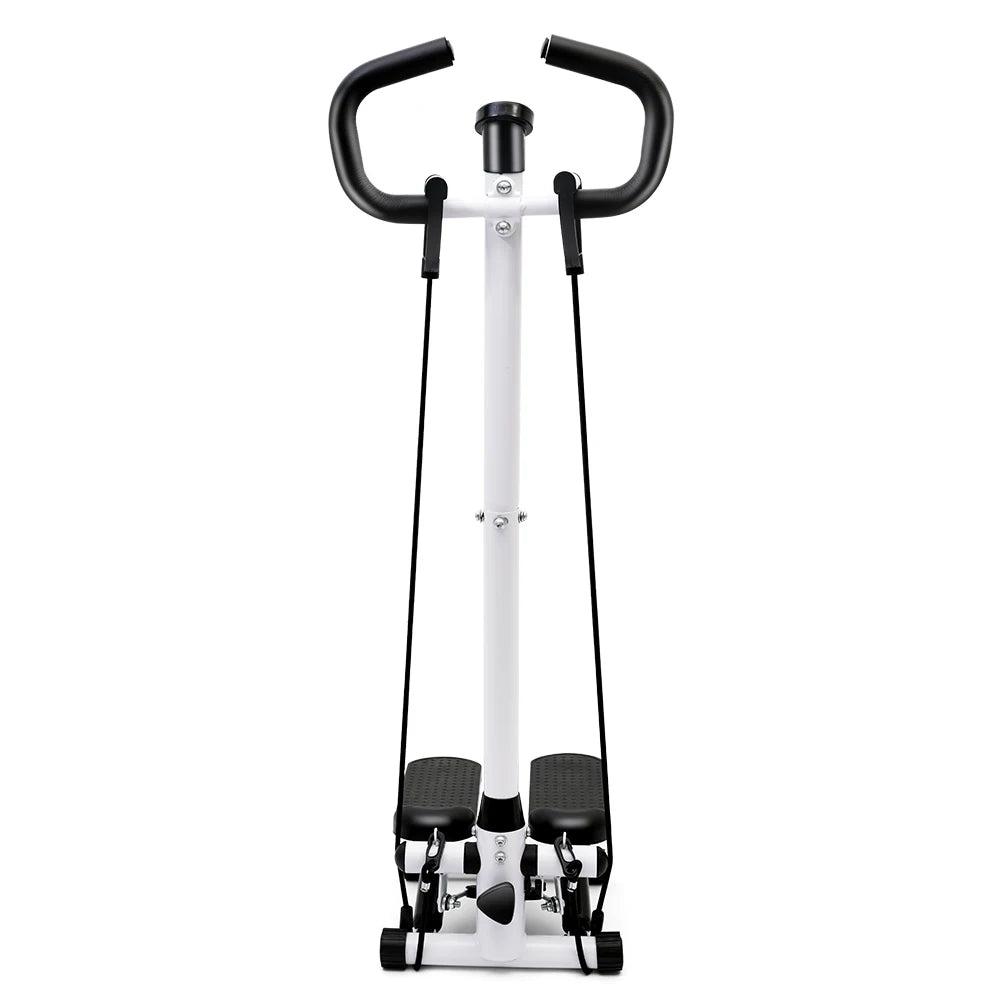Exercise Stepper Machine For Home Fitness With LCD Display Handle And Resistance Bands Climber Leg Workout