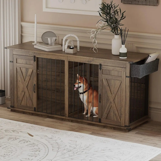 Hign-concerned Dog Crate Furniture Indoor Kennel Partition