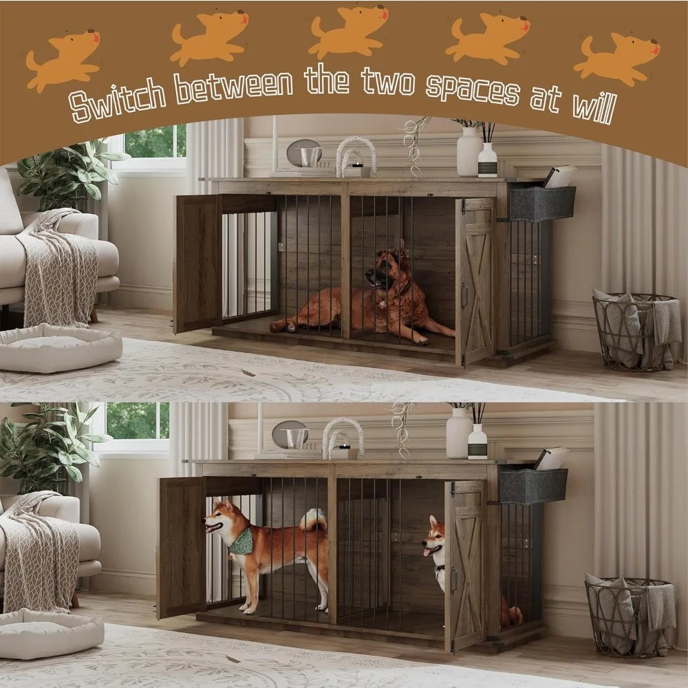 Hign-concerned Dog Crate Furniture Indoor Kennel Partition