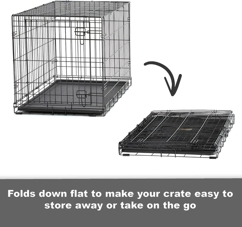 High Concerned Chemical Dog Crate Folding Metal Security