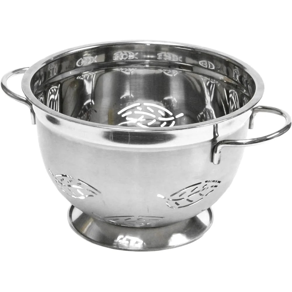 DUTRIEUX Stainless Steel Leaf Colander With Footed Base
