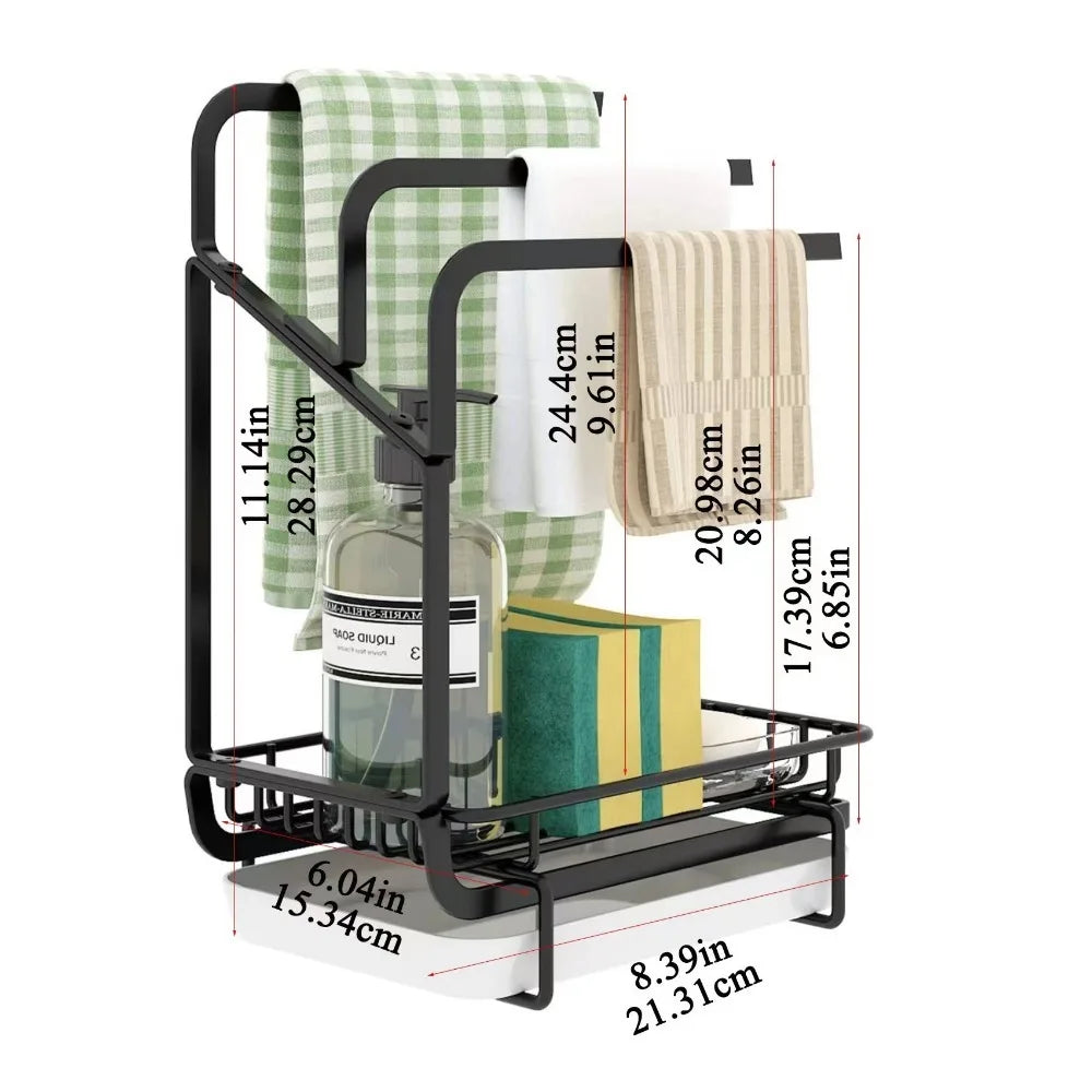 Hign-concerned Kitchen Sink Sponge Holder Drainage Tray