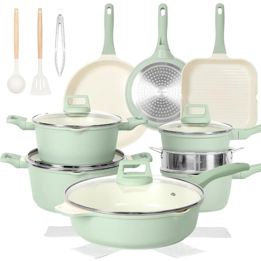 23 Piece Nonstick Cookware Set Casseroles And Pans