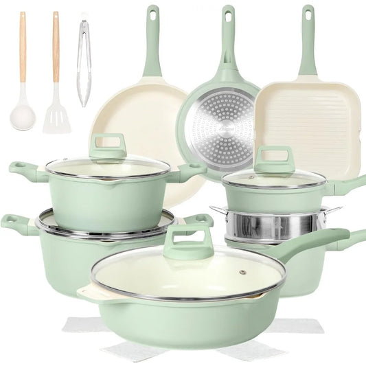 23 Piece Nonstick Cookware Set Casseroles And Pans