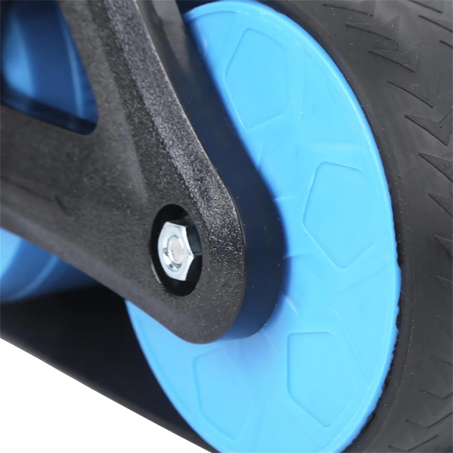 Springback Wheels Roller Domestic Abdominal Exerciser Push Up Training Mute Fitness Equipment Blue